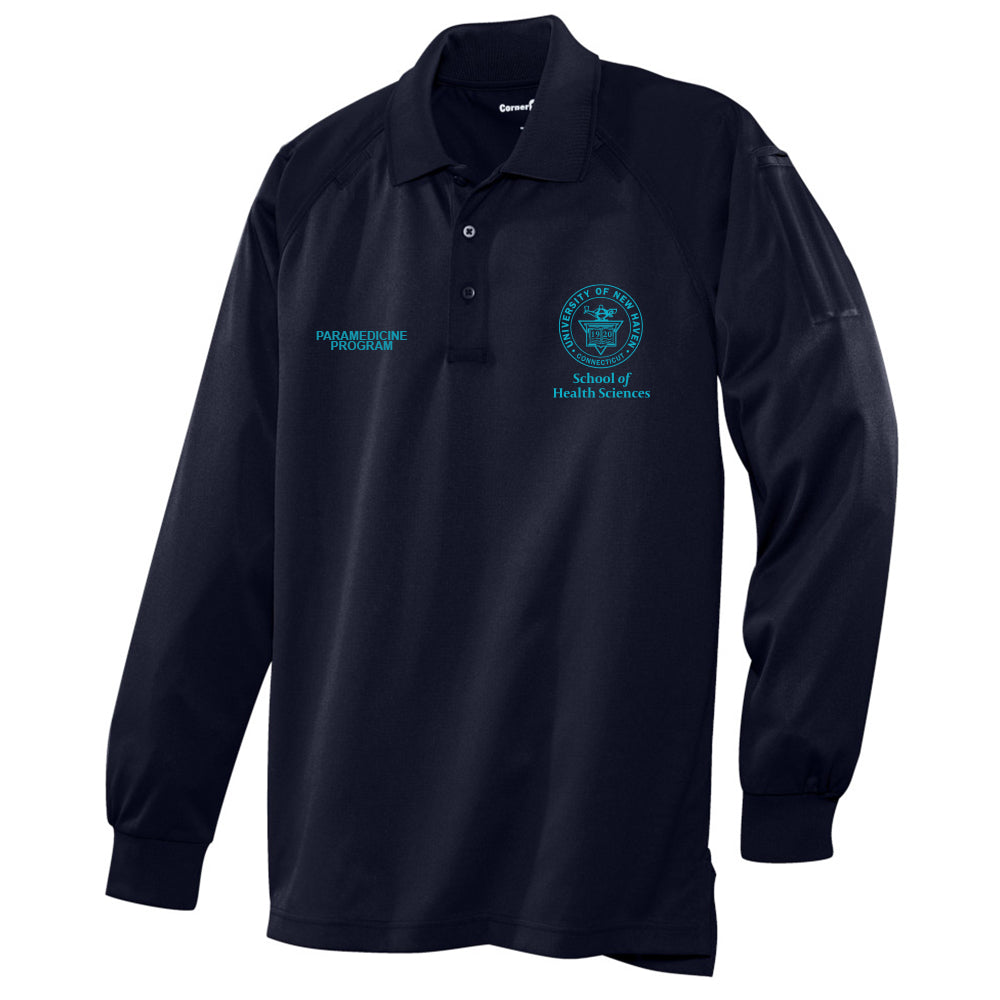 UNH Long Sleeve Tactical Polo - Student